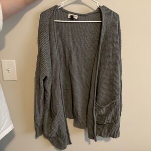 Universal Thread Charcoal Open-Front Cardigan